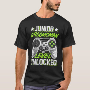 Gamer Junior Trauzeuge Level Unlock Video Gaming T-Shirt