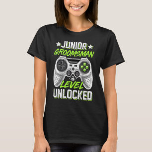 Gamer Junior Trauzeuge Level Unlock Video Gaming T-Shirt
