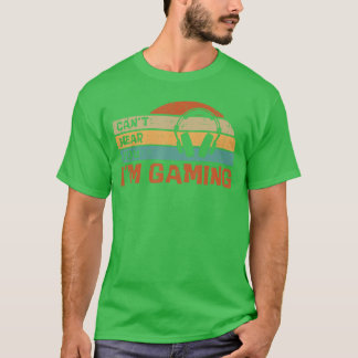 Gamer kann dich nicht hören Ich bin am Gamen Retro T-Shirt