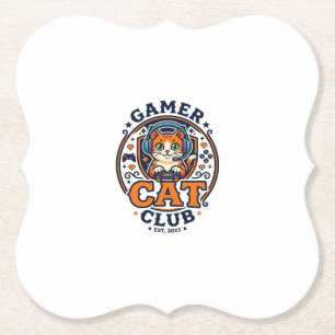 Gamer-Katze Katzen-Mama Geschenkidee - Gamer-Katze Untersetzer