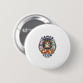 Gamer-Katze Katzenmutter-Geschenkidee - Gamer-Katz Button (Vorne & Hinten)