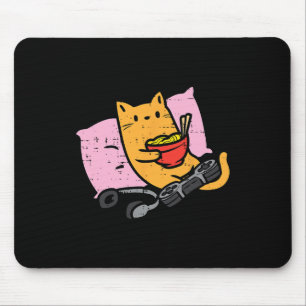 Gamer Katze Ramen Kawaii Gaming Japanische Frauen Mousepad