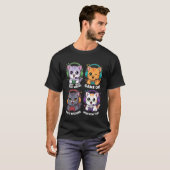 Gamer-Katzen Pew Pew Pew Videospiel An Nicht Störe T-Shirt (Vorne ganz)