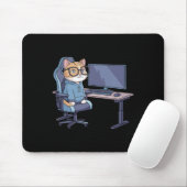 Gamer-Katzen-Squad lustiges Meme 1  Mousepad (Mit Mouse)
