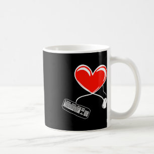 Gamer Keyboard and Mouse Video Game Heart Gaming L Kaffeetasse