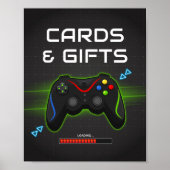 Gamer Kindergeburtstag Party Karten und Geschenke  Poster (Vorne)
