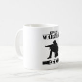 Gamer King of Warzone Gaming Kaffeetasse (Vorderseite Links)
