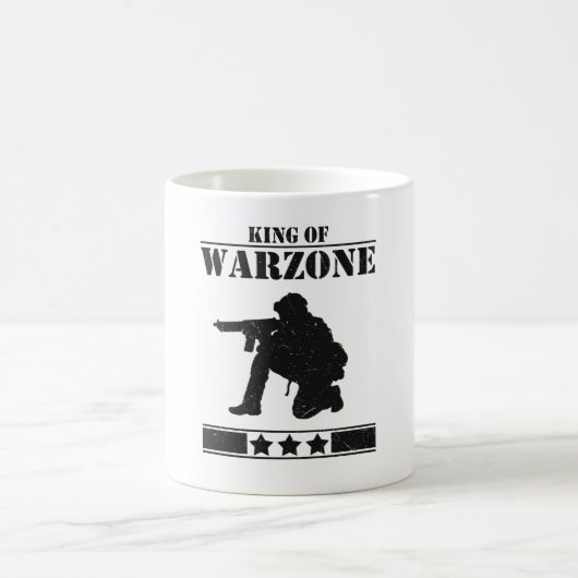 Gamer King of Warzone Gaming Kaffeetasse (Mittel)
