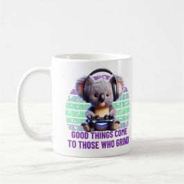 Gamer Koala - Gutes kommt denen, die grinden Kaffeetasse