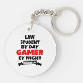 Gamer Law Student Schlüsselanhänger (Rückseite)