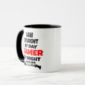 Gamer Law Student Tasse (Vorderseite Links)