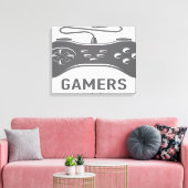 Gamer Leinwanddruck (Insitu (Wohnzimmer))