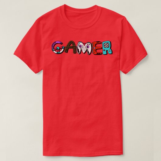 Gamer Letters T-Shirt (Design vorne)