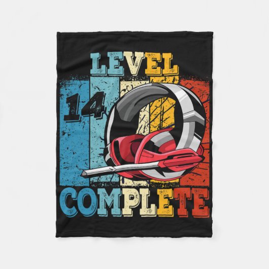 Gamer Level 14 Vollständiger Gaming-Controller ent Fleecedecke (Vorderseite)