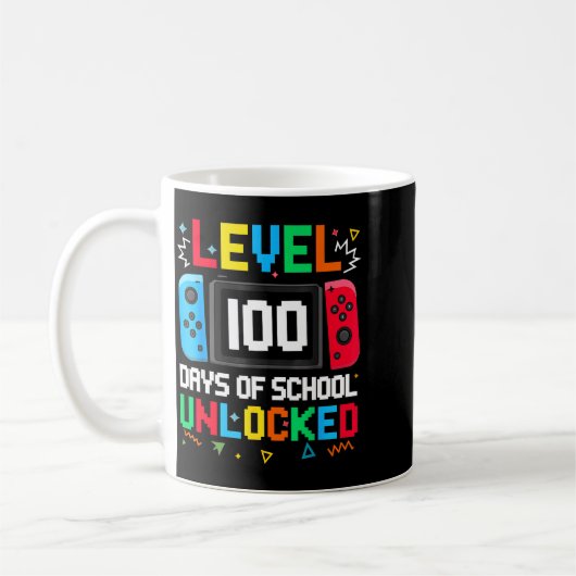 Gamer Level Unlocked 100 Days Of School Student Bo Kaffeetasse (Links)