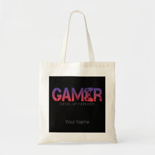 Gamer Level Up Forever Retro-Gamepad-Design Tragetasche