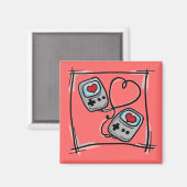 Gamer-Liebe-Magnet Magnet (Vorderseite/Rückseite)
