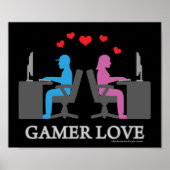 Gamer-Liebe Poster (Vorne)