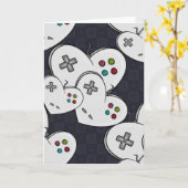 Gamer-Liebe-Prüfer-Herz Karte (Gelbe Blume)