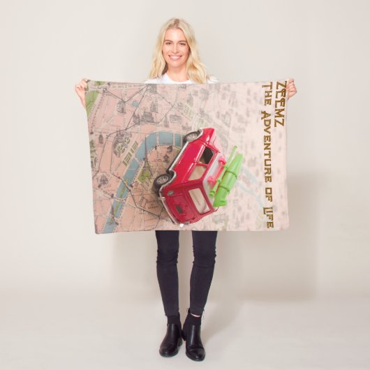 Gamer Life Adventure with Zeemz TTRPG Tabletop Fleecedecke (Beispiel)