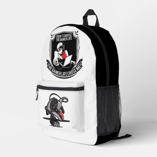 Gamer Life Bedruckter Rucksack (Rückseitige Ecke Rechts)