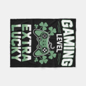 Gamer Life Gaming Level Extra Lucky für Console FG Fleecedecke (Vorderseite (Horizontal))