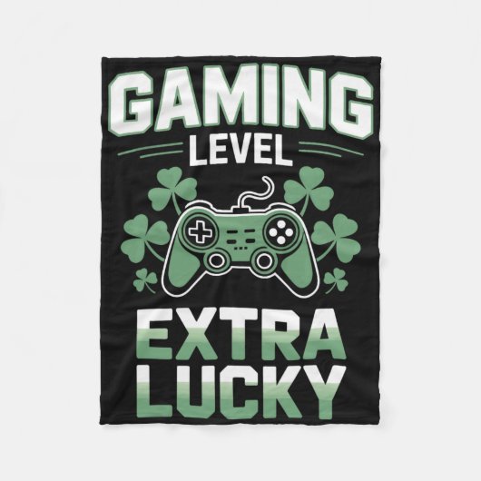 Gamer Life Gaming Level Extra Lucky für Console FG Fleecedecke (Vorderseite)