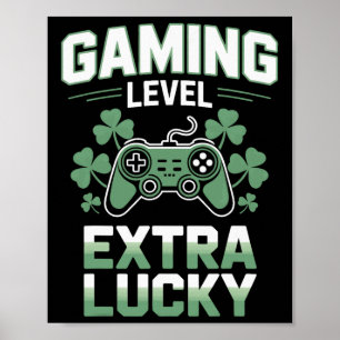 Gamer Life Gaming Level Extra Lucky für Console FG Poster