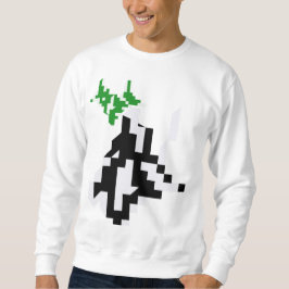 Gamer Long-Ärmel Athleiy Minimalistisch Pixel Sweatshirt
