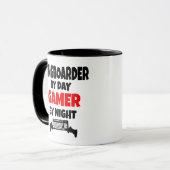 Gamer Longboarder Tasse (Vorderseite Links)