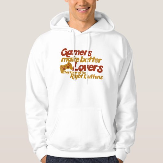 Gamer machen Liebhaber besser Hoodie (Vorderseite)