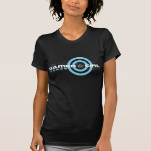 Gamer-Mädchen-dunkler T - Shirt (mehr Arten…)
