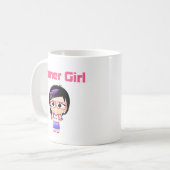 Gamer-Mädchen-Süsse Patootie Kaffeetasse (Vorderseite Links)
