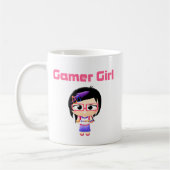 Gamer-Mädchen-Süsse Patootie Kaffeetasse (Links)