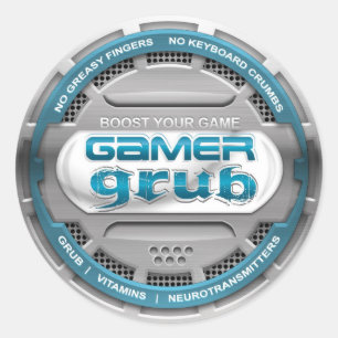 Gamer-Made-Aufkleber Runder Aufkleber