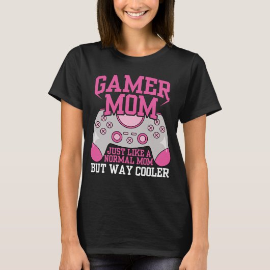 Gamer Mama Computerspiel-Videospielkonsole Mütter T-Shirt (Vorderseite)
