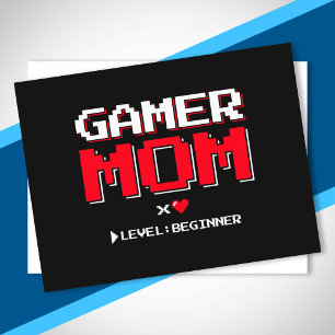 Gamer Mama New Mother First Baby Ankündigung Postkarte