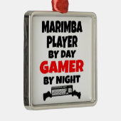 Gamer Marimba Player Ornament Aus Metall (Rechts)