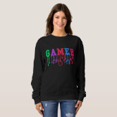 Gamer Melting Letters Sweatshirt (Vorne ganz)