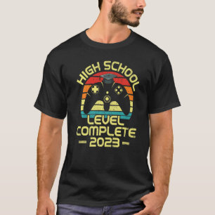 Gamer Men Boy Abschluss High School Complet T-Shirt