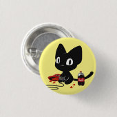 Gamer-Miezekatze-Knopf Button (Vorne & Hinten)
