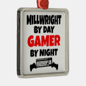Gamer Millwright Silbernes Ornament (Rechts)