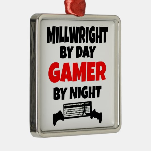 Gamer Millwright Silbernes Ornament (Rechts)