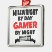 Gamer Millwright Silbernes Ornament (Links)