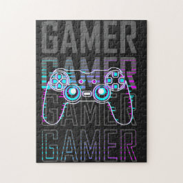 Gamer mit Controller Puzzle