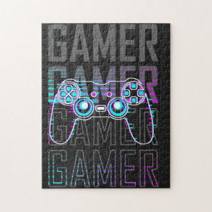 Gamer mit Controller Puzzle