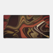 Gamer Moderne Abstrakte Retro Wave Black Schreibtischunterlage (Vorderseite)