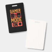 Gamer-Modus eingeschaltet Ausweis (Vorder- & Rückseite)