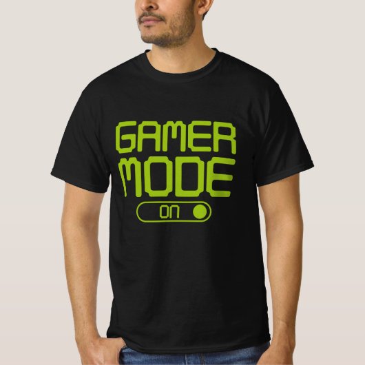 Gamer-Modus eingeschaltet T-Shirt (Vorderseite)