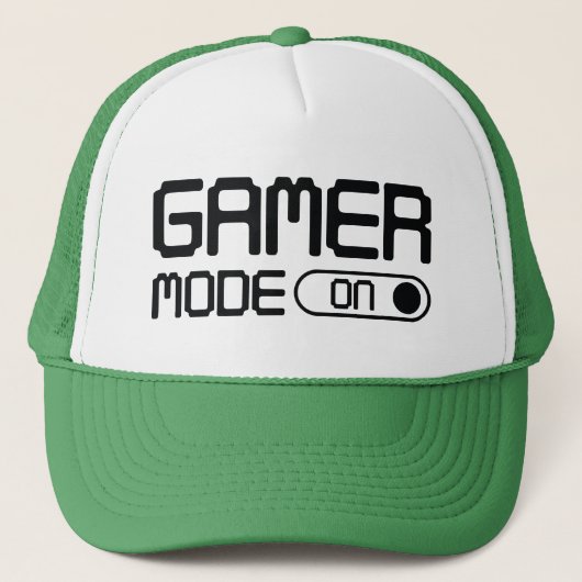 Gamer-Modus eingeschaltet Truckerkappe (Vorderseite)